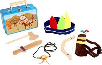 Walizka dla dzieci z zestawem indiańskich akcesoriów 3922- small foot - obrazek 3