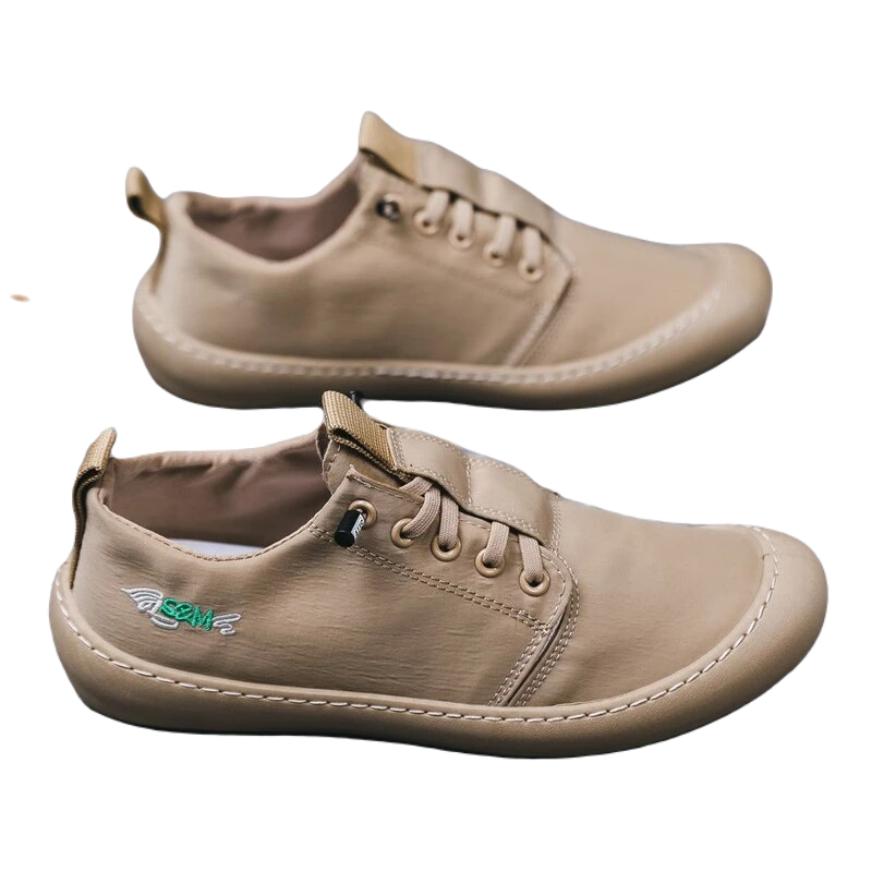 Męskie beżowe trampki w stylu CASUAL 25,5cm