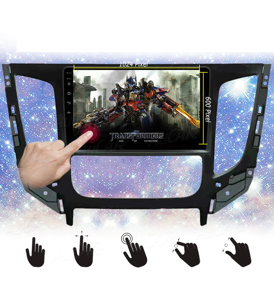 Radio Android 10 Mitshubishi Trition 2016 2/32GB - obrazek 3