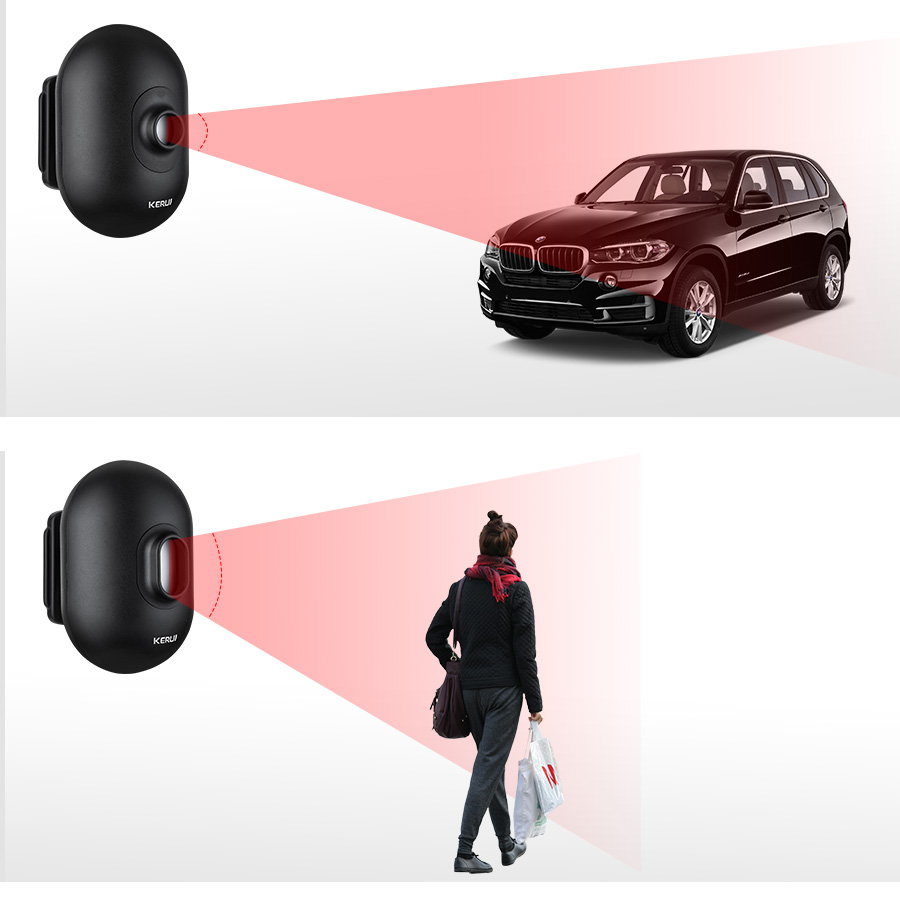 Kerui bezprzewodowy czujnik na podczerwień PIR - obrazek 2