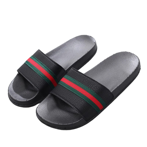 Damskie czarne klapki 26,5cm