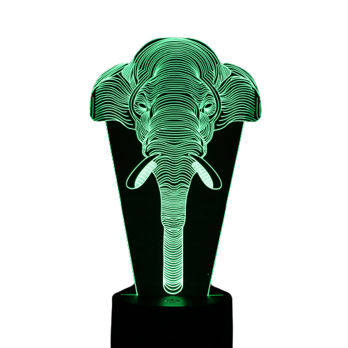 Lampka LED 3D Słoń
