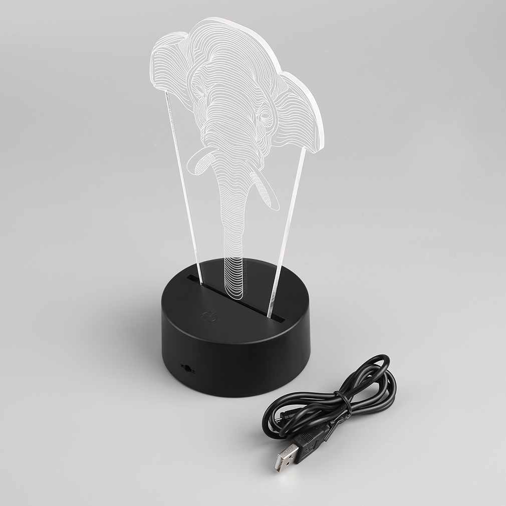 Lampka LED 3D Słoń - obrazek 4