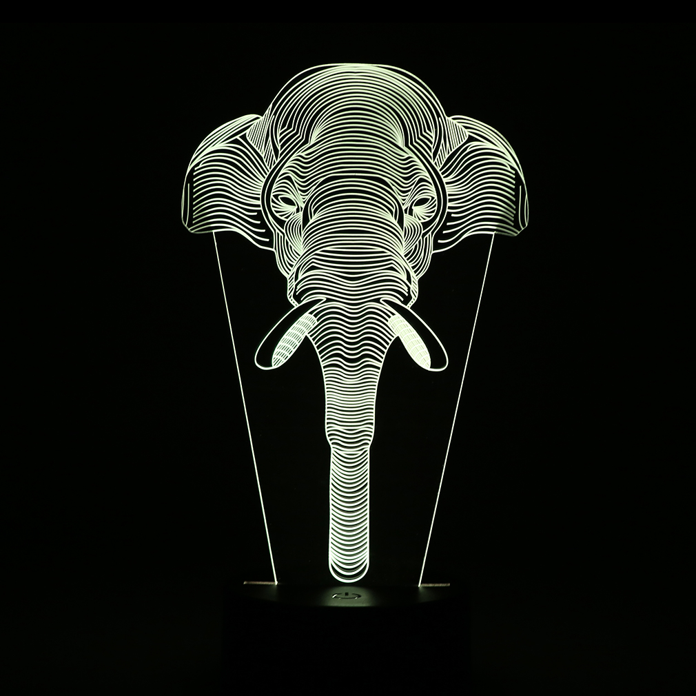 Lampka LED 3D Słoń - obrazek 7