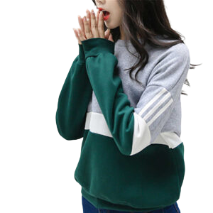 Damska wielokolorowa bluza w stylu CASUAL - obrazek 3