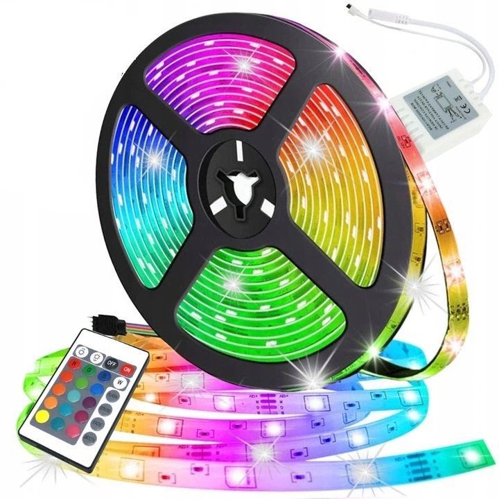 ZESTAW Taśma LED 5m 5050 RGB