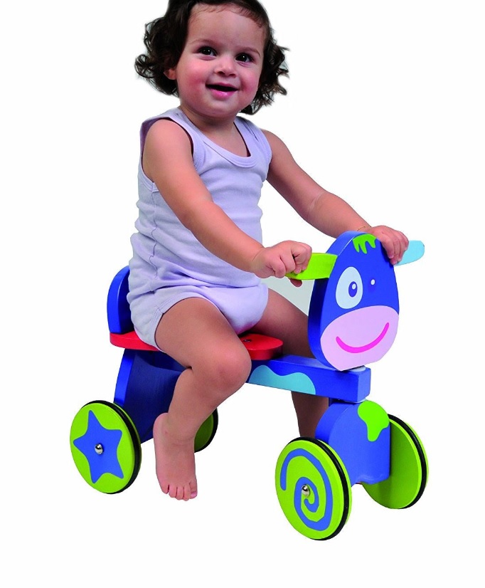 Small Foot 2733 Drewniany jeździk dla dzieci Krówka - obrazek 2