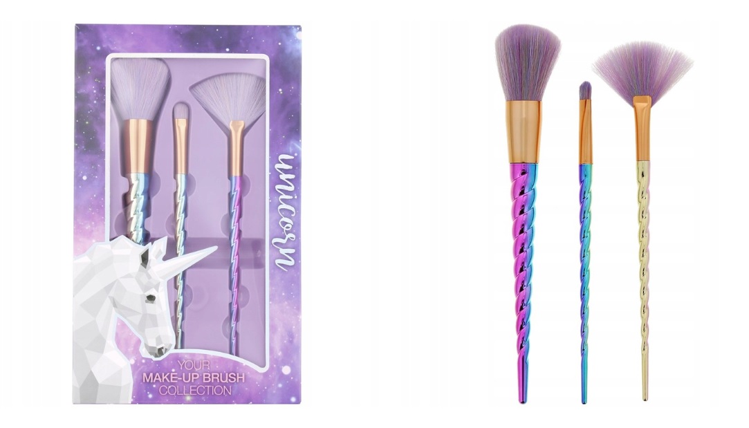 Zestaw profesjonalnych pędzli do makijażu Unicorn - obrazek 2