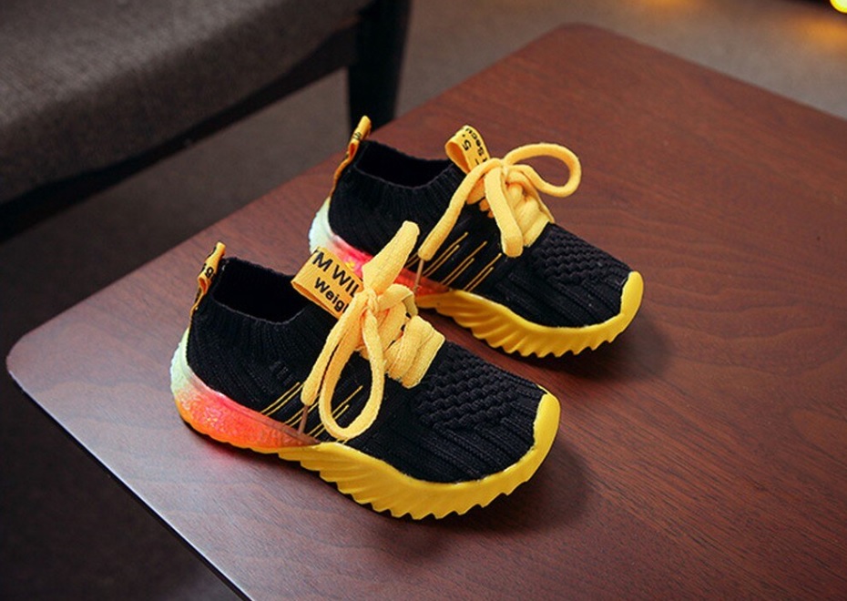 Dziecięce świecące adidasy LED 13cm - obrazek 2