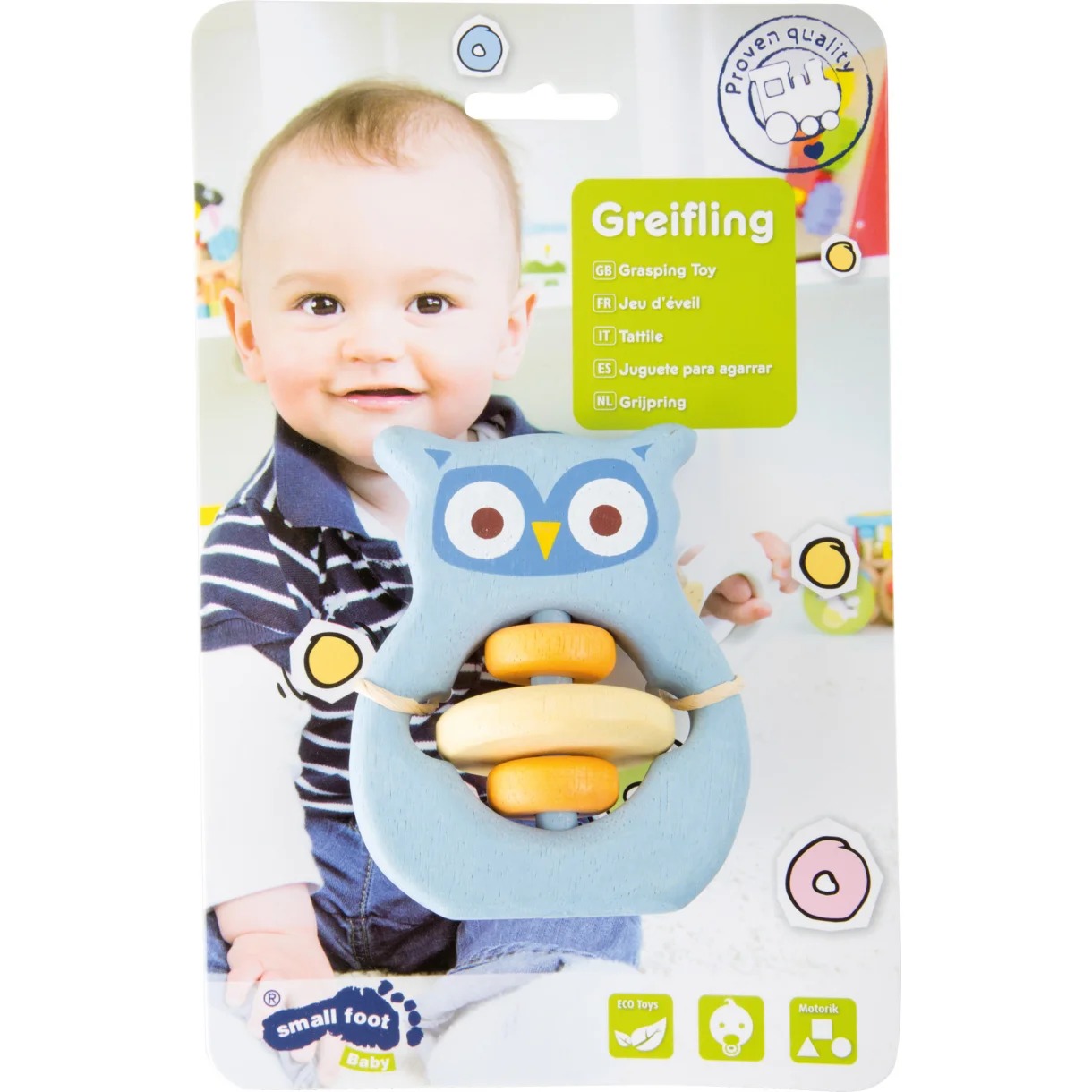 Small Foot 3130 Chwytak/Grzechotka Sowa - obrazek 2