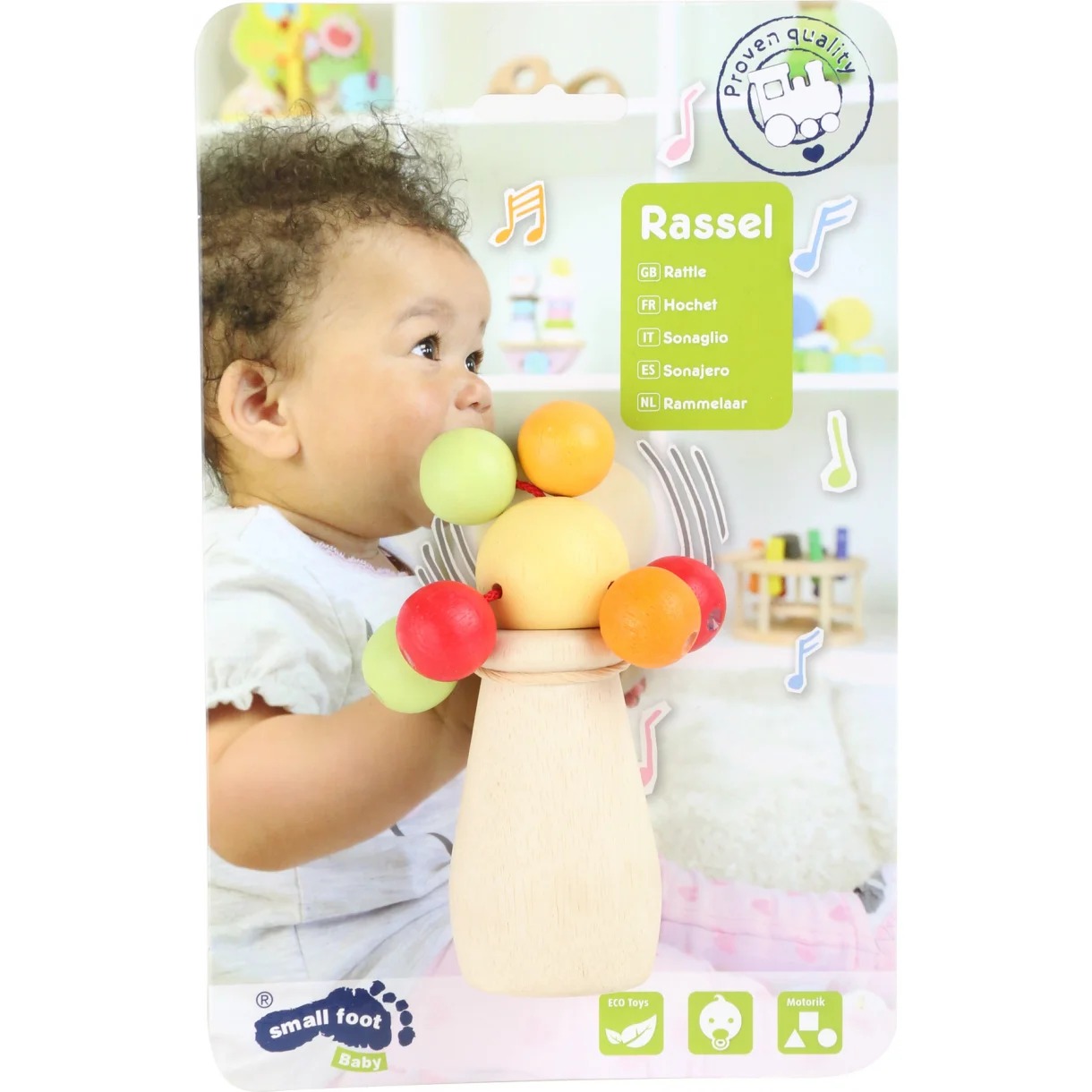 Small Foot 3140 Grzechotka zabawa z koralikami - obrazek 2