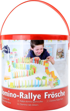 Small Foot 4249 Drewniane Domino Żabki Klocki dla dzieci - obrazek 2