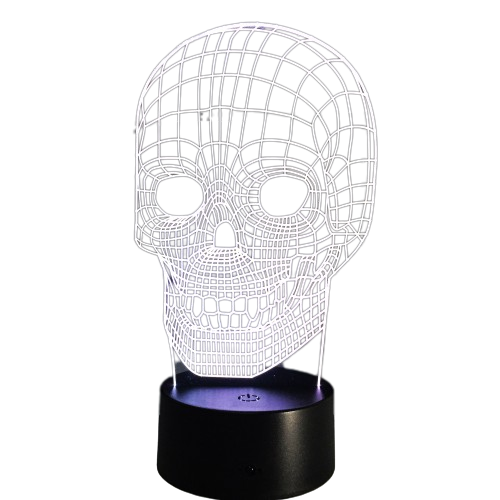 Lampka LED 3D Czaszka