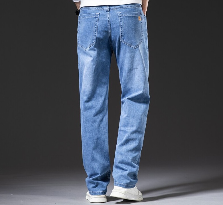 Męskie klastyczne spodnie jeansowe - obrazek 5