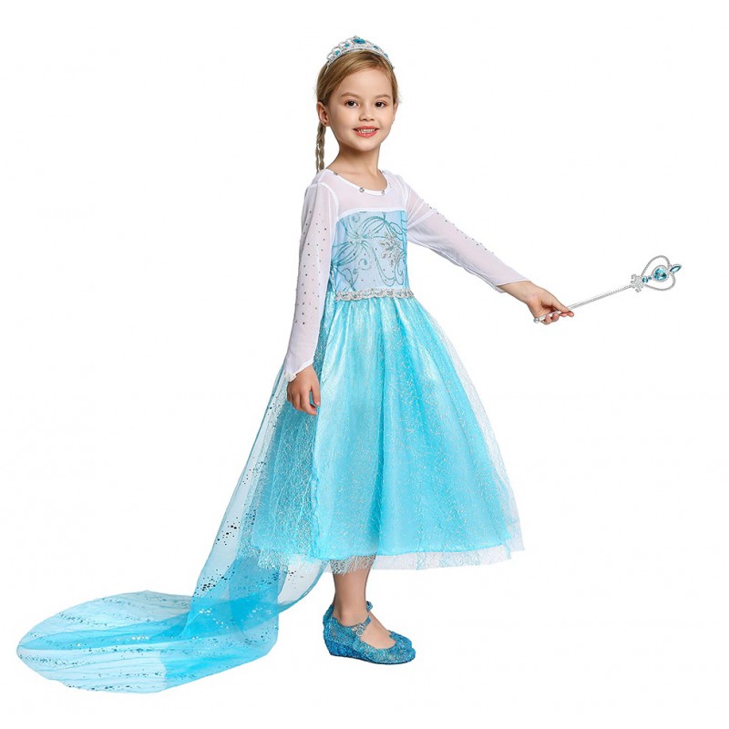 Kostium/ Sukienka balowa Elsa Kraina Lodu - obrazek 4