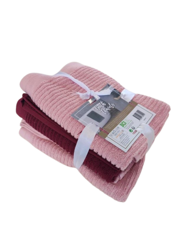 Komplet bawełnianych ręczników kąpielowych 50x100cm 3szt