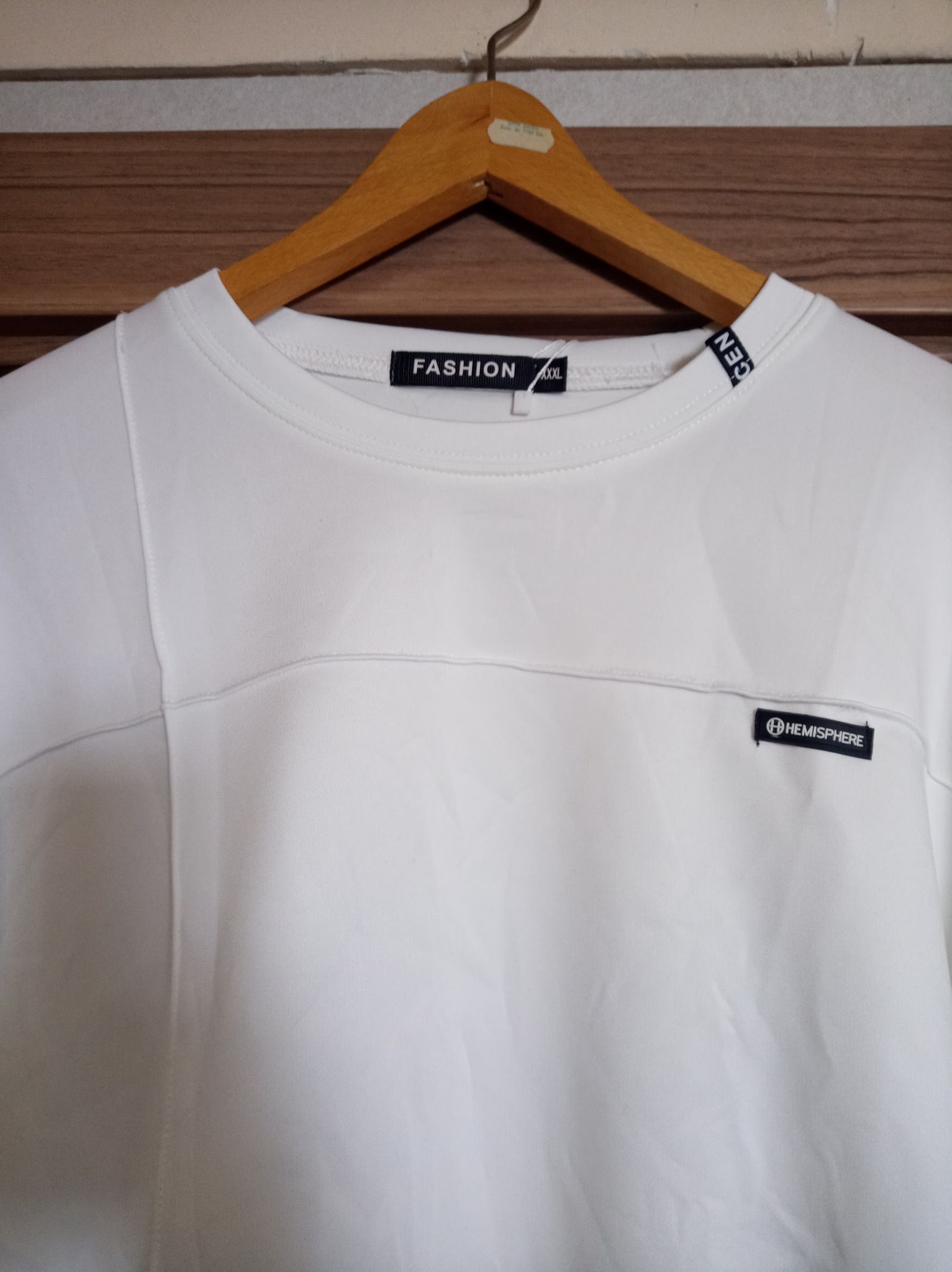 Męska biała bluza w stylu CASUAL - obrazek 2