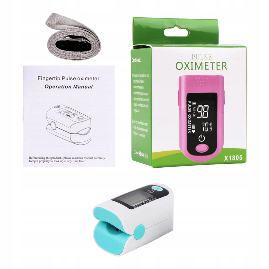 Pulsoksymetr napalcowy Oximeter X1805 - obrazek 2