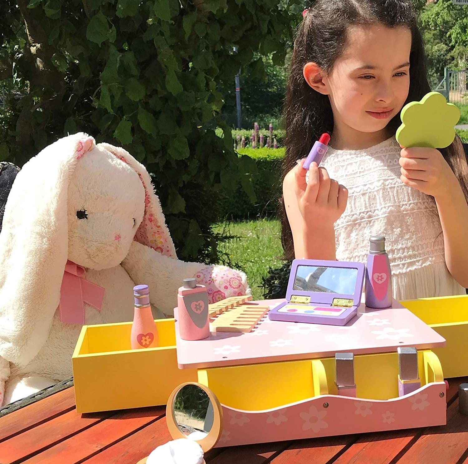 Drewniana kosmetyczka z mnóstwem akcesoriów SMALL FOOT 1556 - obrazek 4