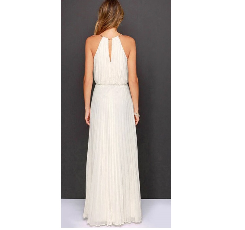 Damska maxi sukienka bez rękawów - obrazek 2