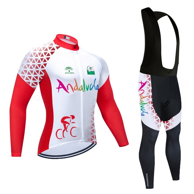 Ocieplany polarem strój rowerowy ANDALUCIA