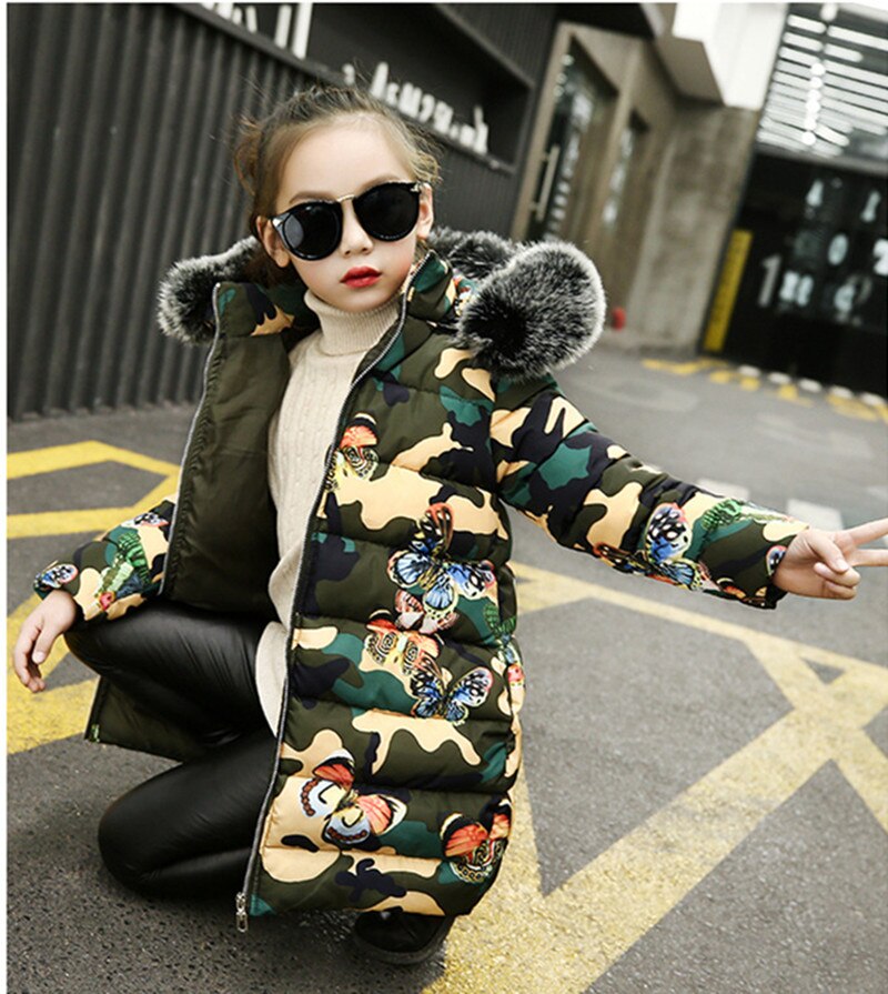 Dziewczęca kurtka w motyle jesień - obrazek 3