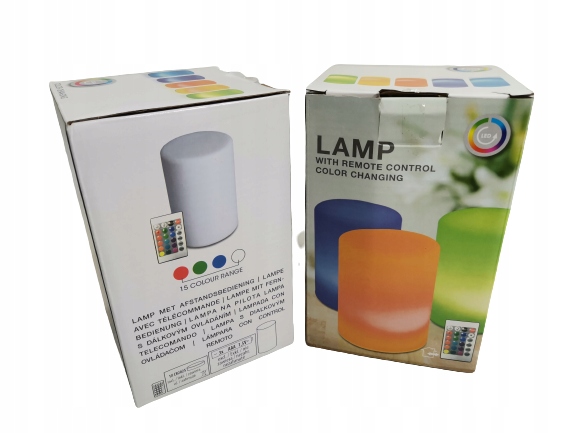 LAMPKA NOCNA LED 15 KOLORÓW + PILOT - obrazek 3