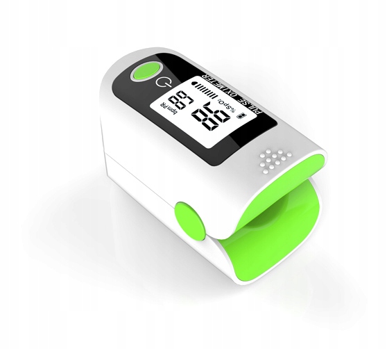 Pulsoksymetr napalcowy Oximeter X1805 ETUI GRATIS Zielony - obrazek 3