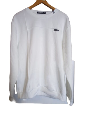 Męska biała bluza w stylu CASUAL