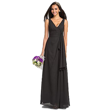 Szyfonowa maxi sukienka damska