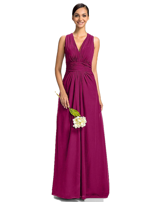 Damska maxi sukienka szyfonowa róż