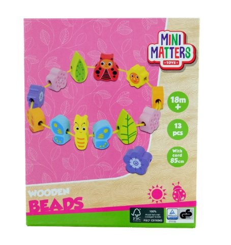 MINI MATTERS drewniane koraliki do nawlekania