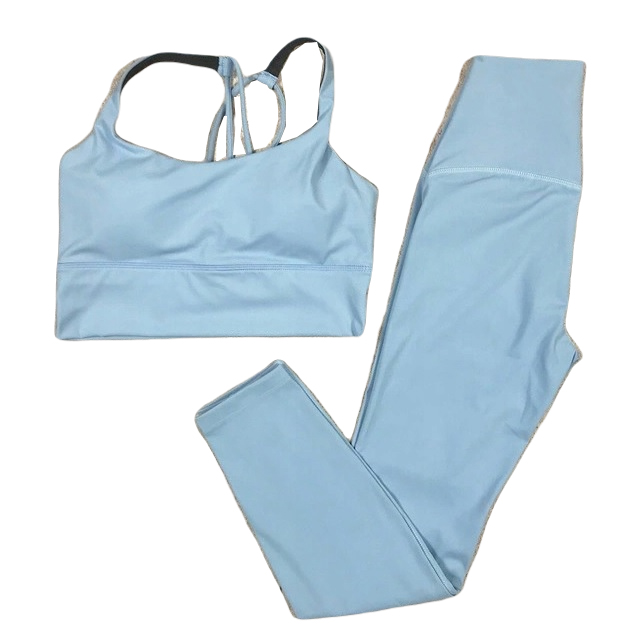 Komplet damski fitness top + legginsy