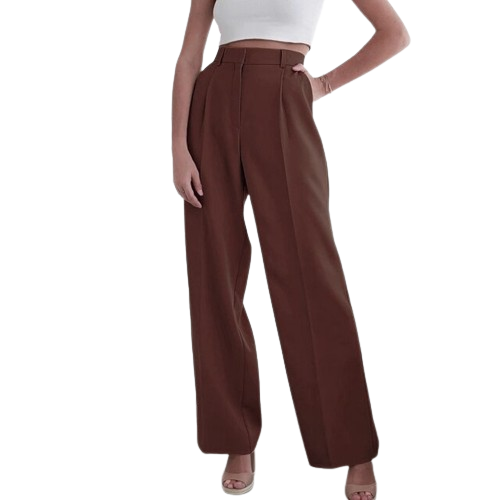 Damskie spodnie z szerokimi nogawkami