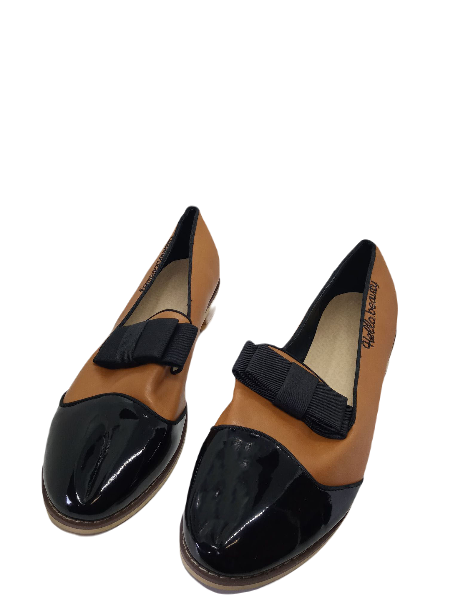 Damskie mokasyny z kokardą 26cm