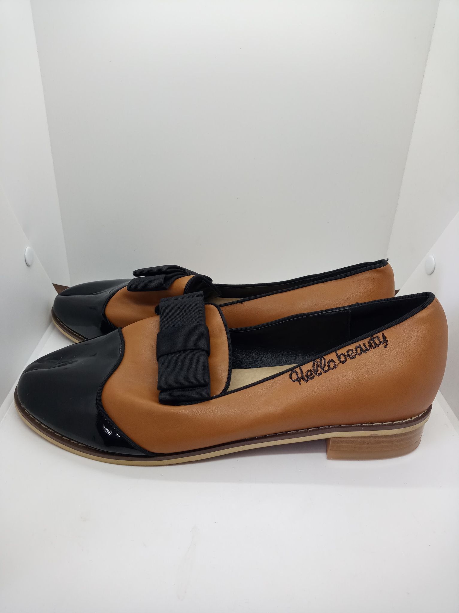 Damskie mokasyny z kokardą 26cm - obrazek 2