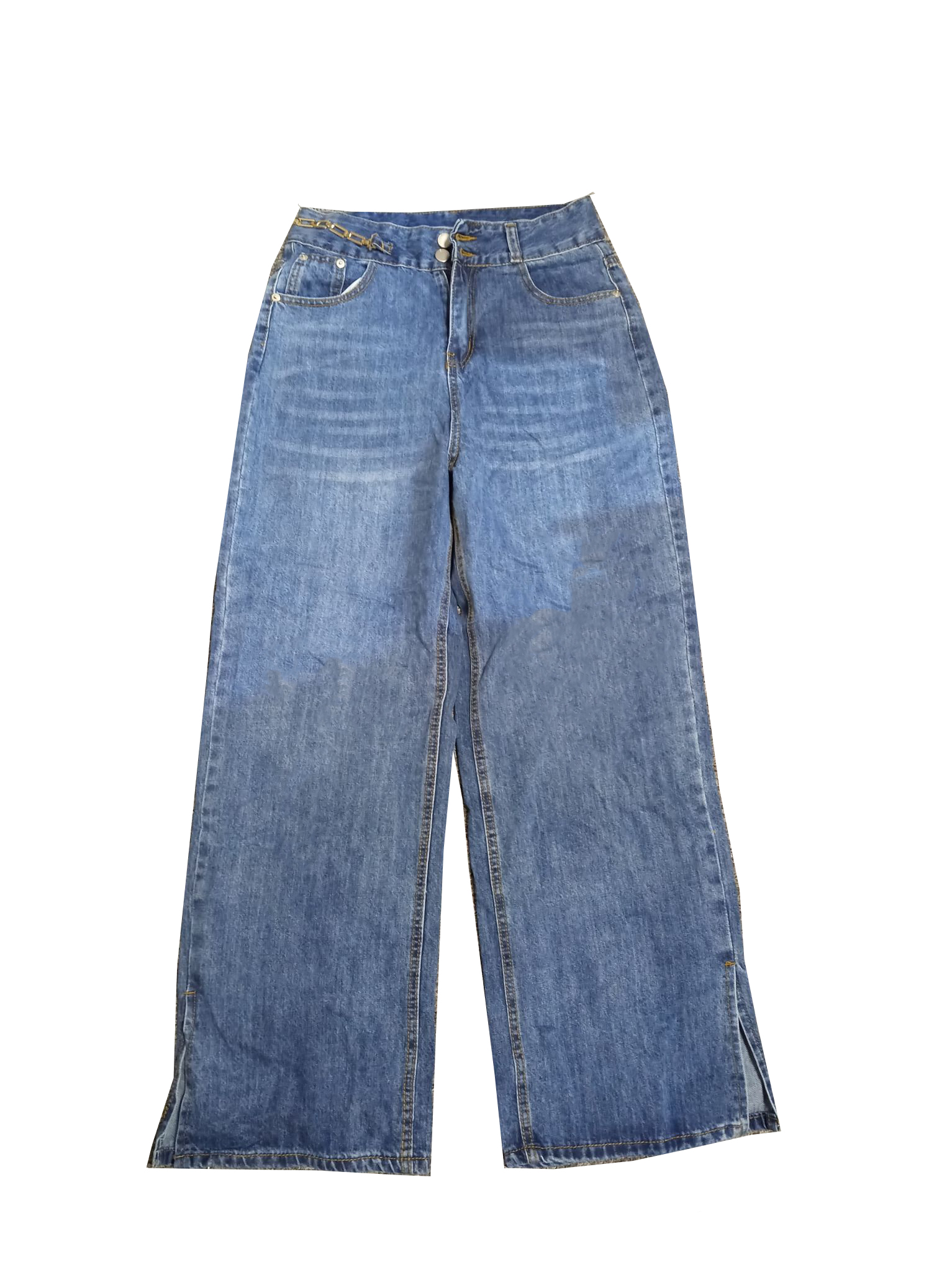 Damskie jeansy z wysokim stanem