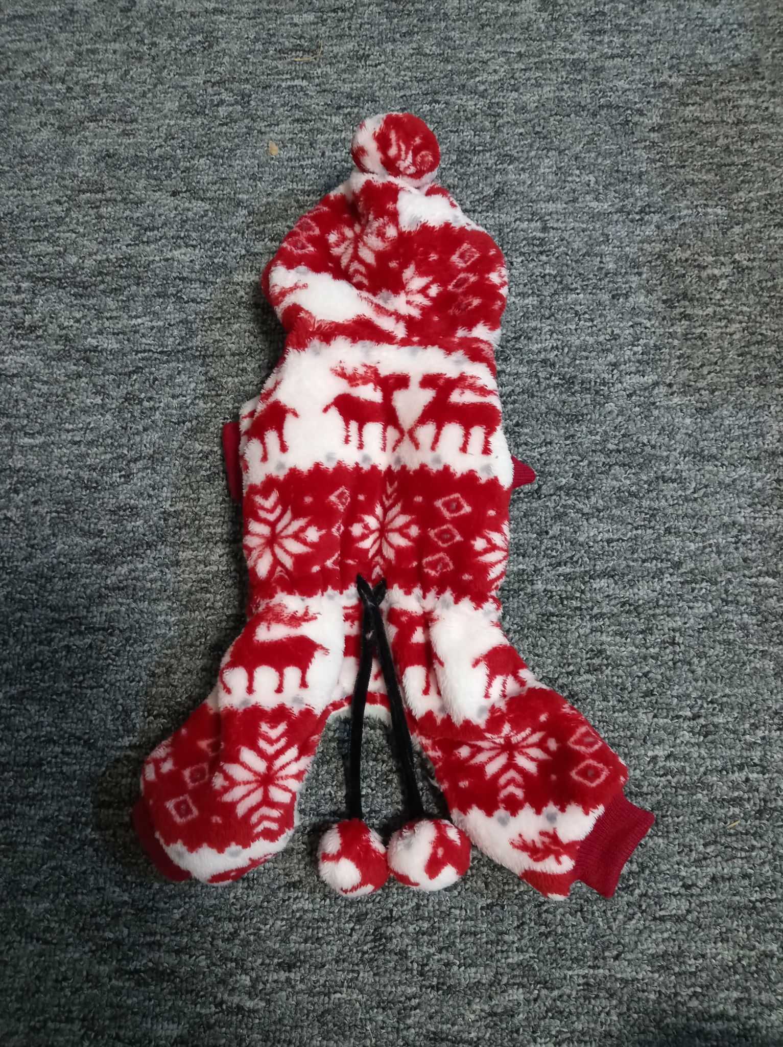 Polarowy kombinezon dla małego psa z kapturem - obrazek 3