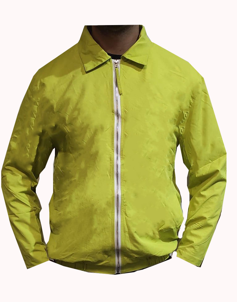 Męska kurtka wiatrówka z kołnierzem