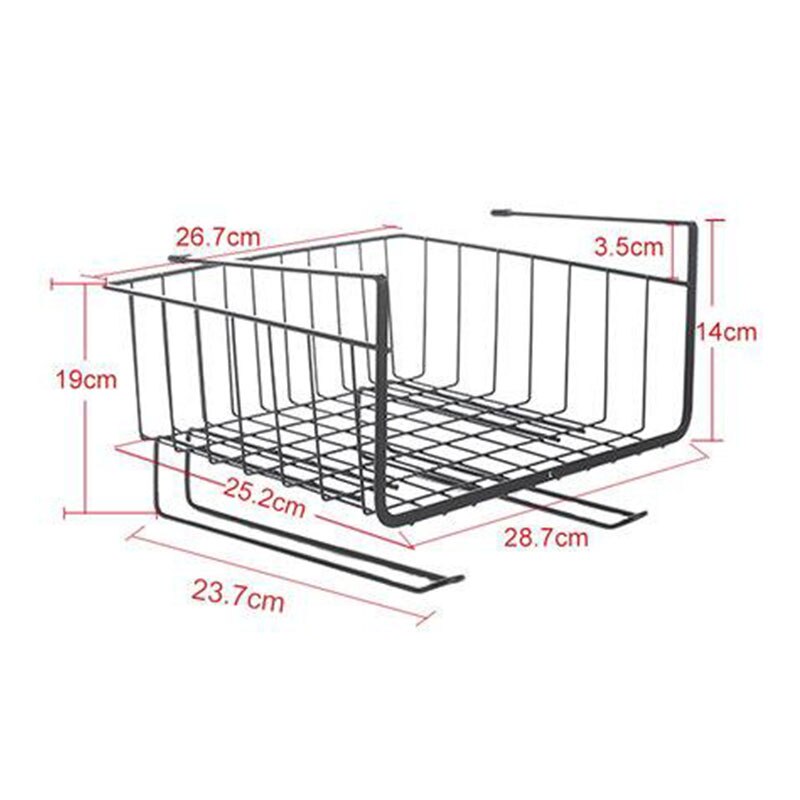 KOSZ PODWIESZANY KOSZYK ORGANIZER METAL - obrazek 5