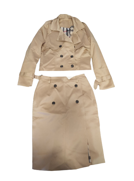 Damski elegancki komplet PŁASZCZ+SPÓDNICA