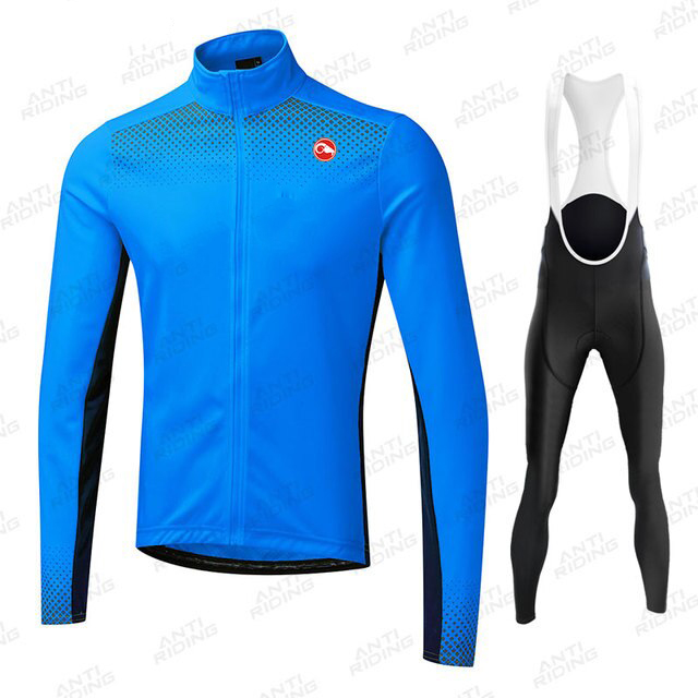 Strój rowerowy ocieplany polarem