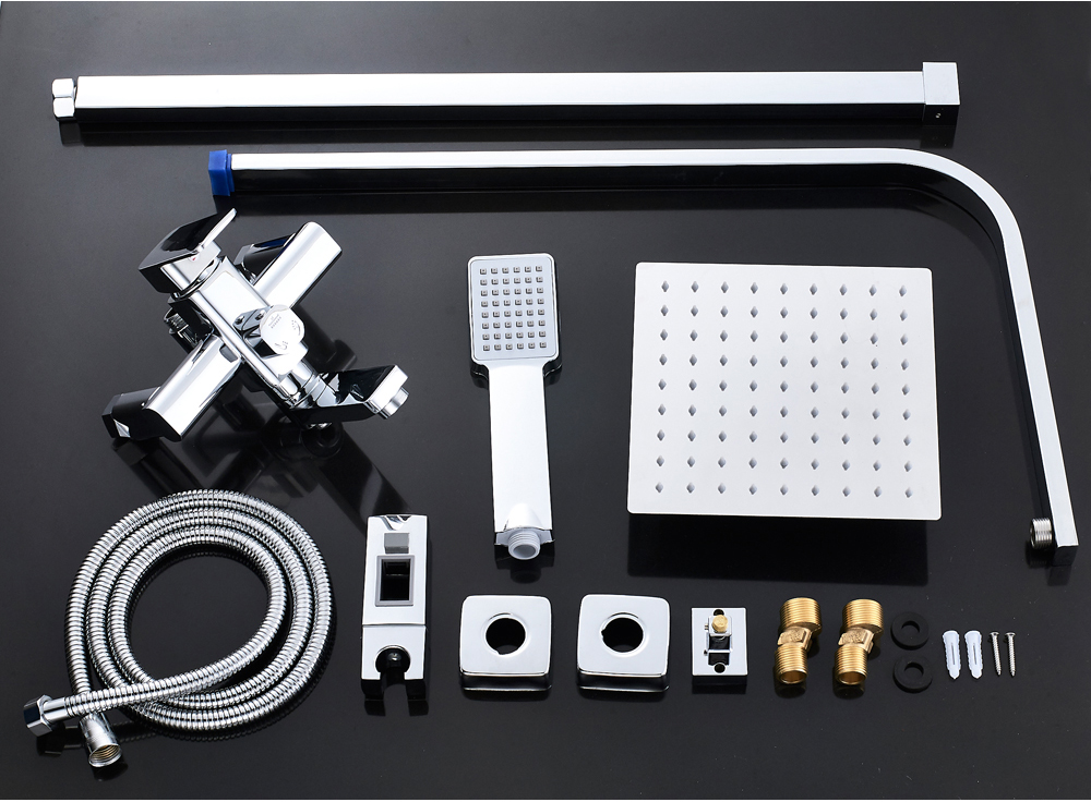 Zestaw prysznicowy z deszczownicą Chrom - obrazek 2