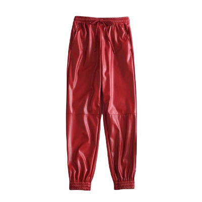 Joggery damskie ze skóry ekologicznej