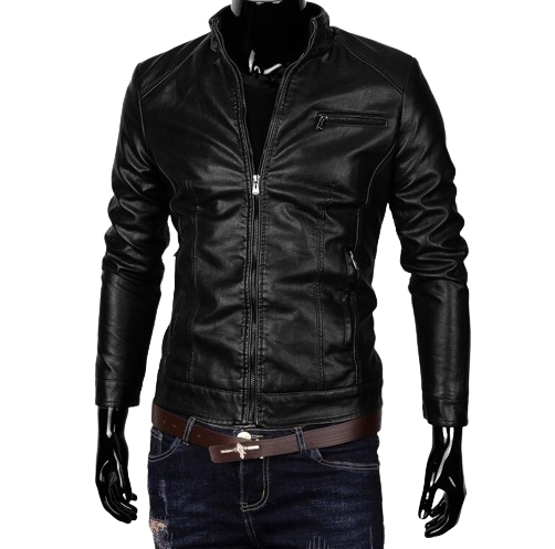 Męska ramoneska ze skóry ekologicznej