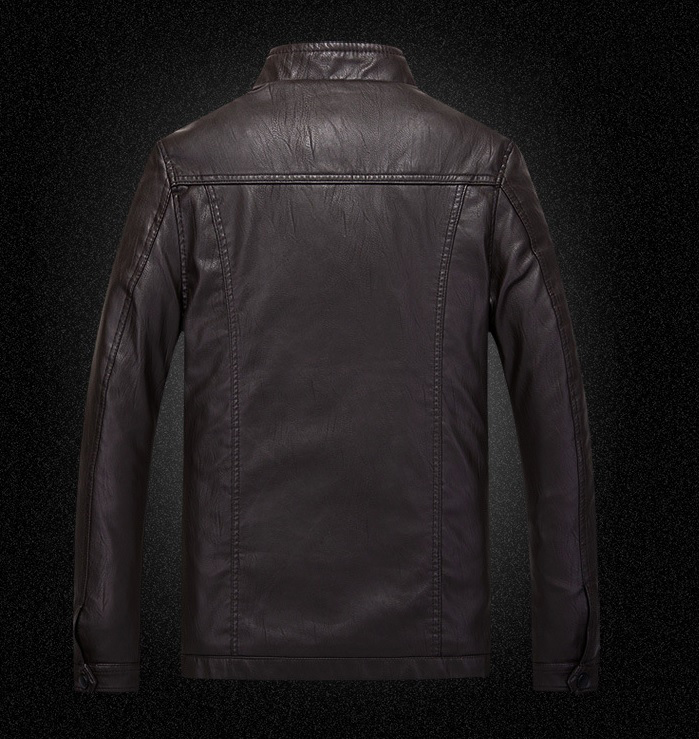 Męska kurtka ze skóry ekologicznej - obrazek 2