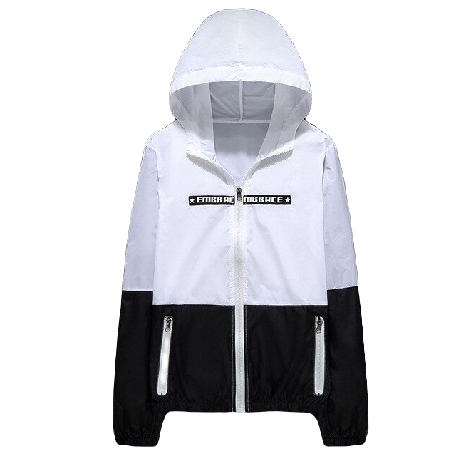 Chłopięca wiosenna kurtka z kapturem