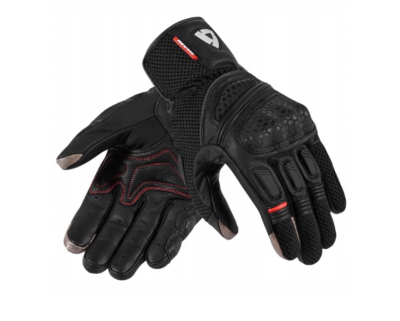 Skórzane rękawice motocyklowe czarne rozm. S