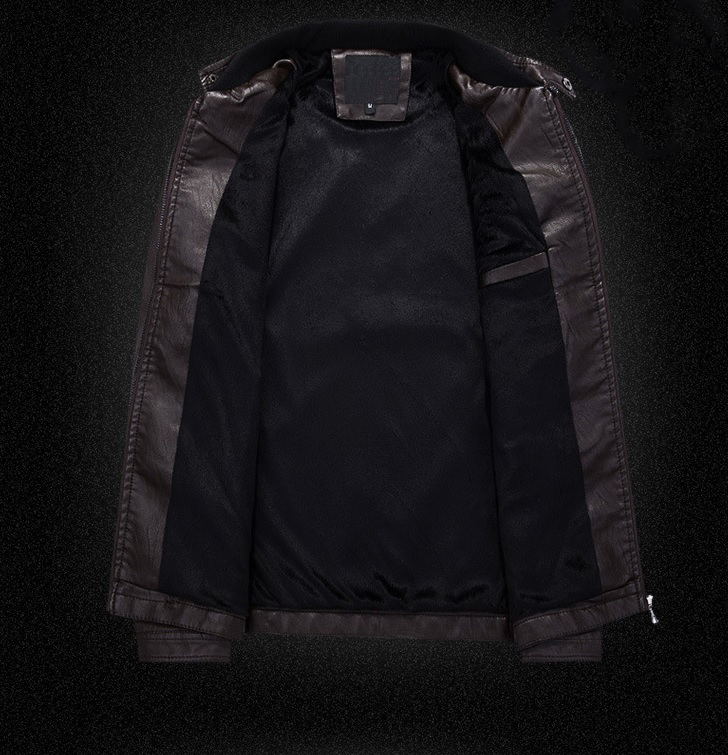 Męska kurtka ze skóry ekologicznej - obrazek 4