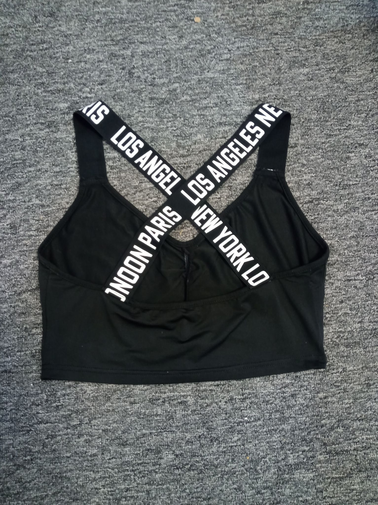 Top damski sportowy z napisami - obrazek 2